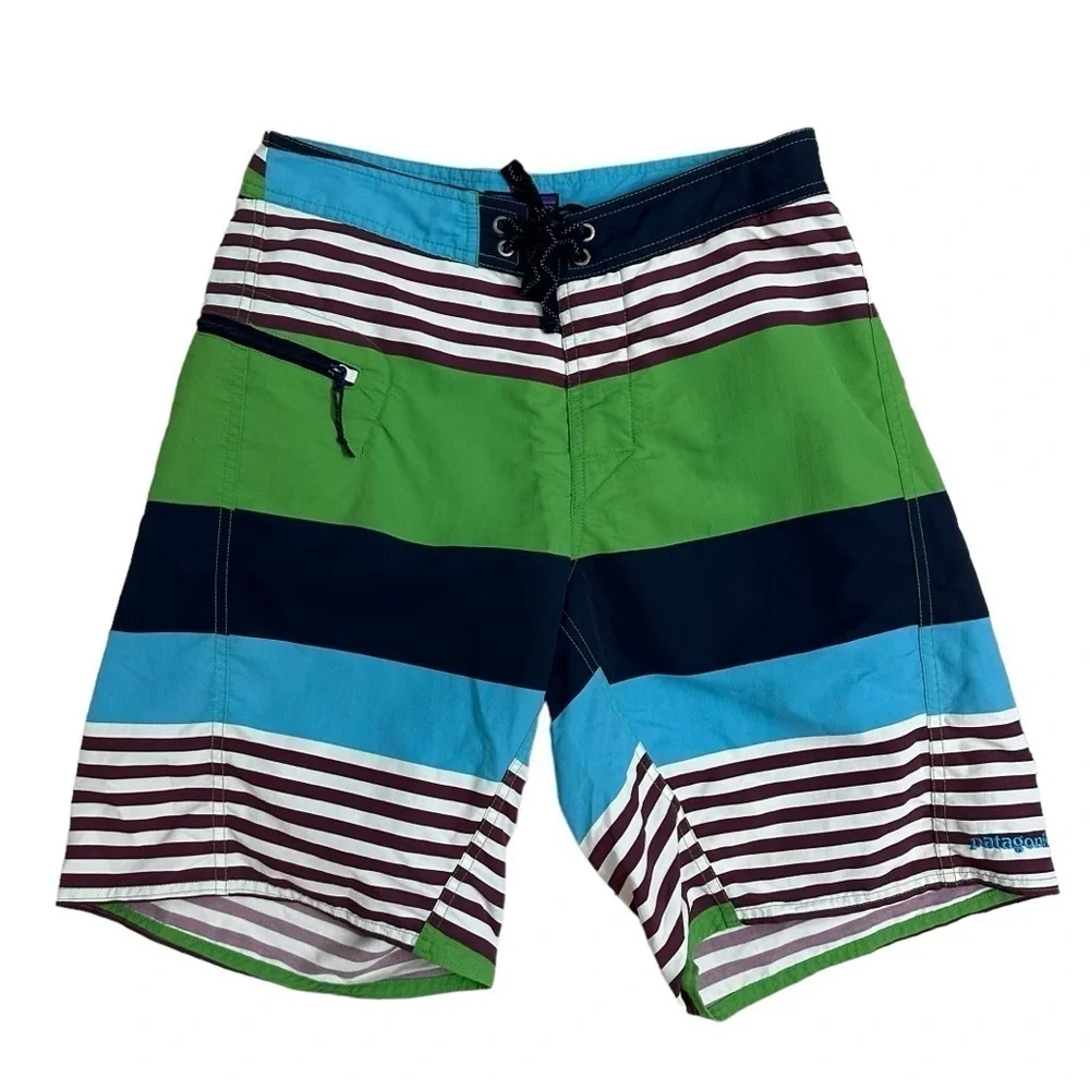 Patagonia Swim Trunks Patterned Striped Pool Beach Summer Casual Men’s Size 28